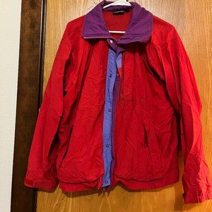 Red and Purple Patagonia Vintage 80s/90s Windbreaker.